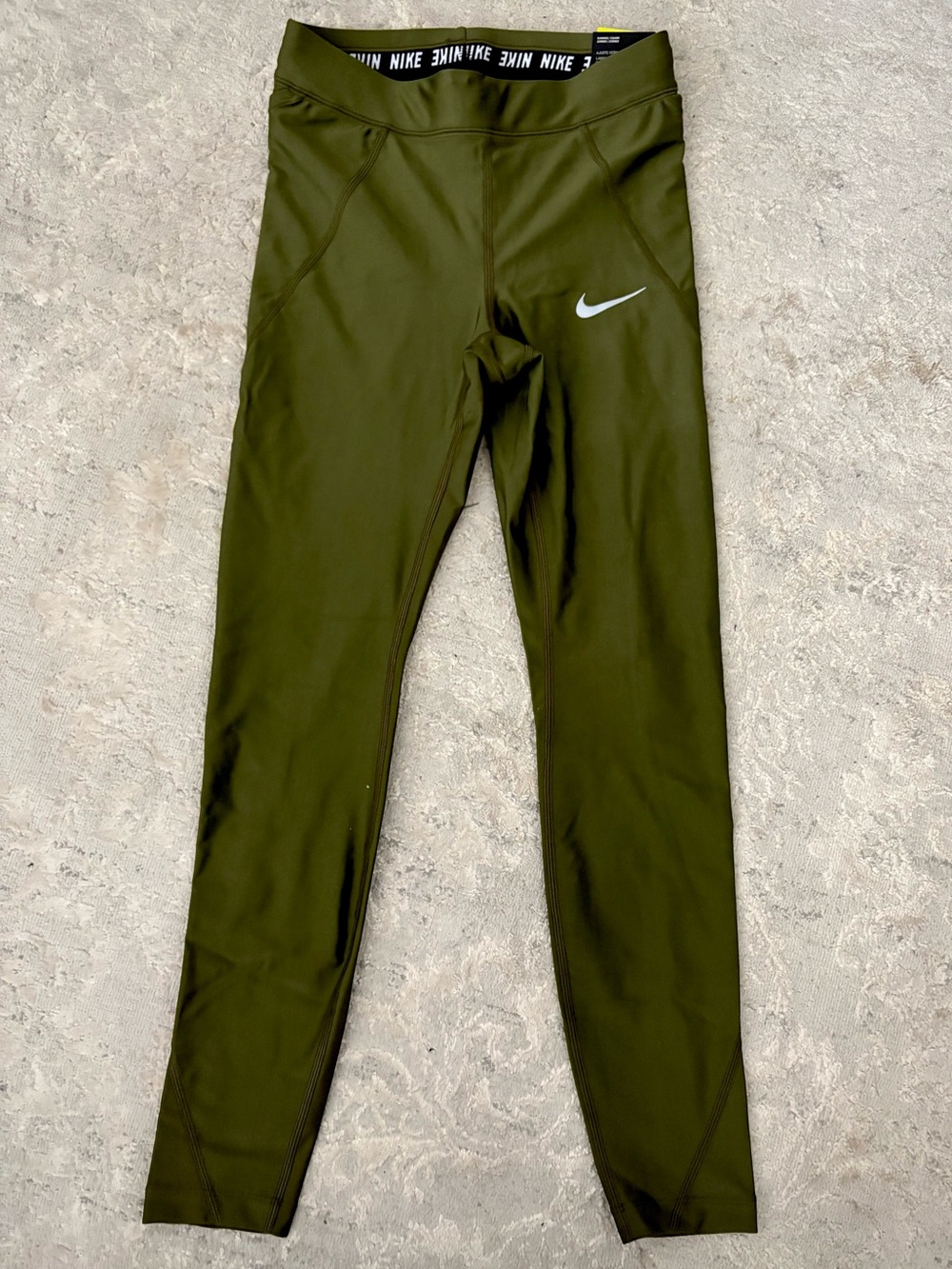 NWT❗️Nike Olive Green Athletic Leggings - Picture 1 of 2
